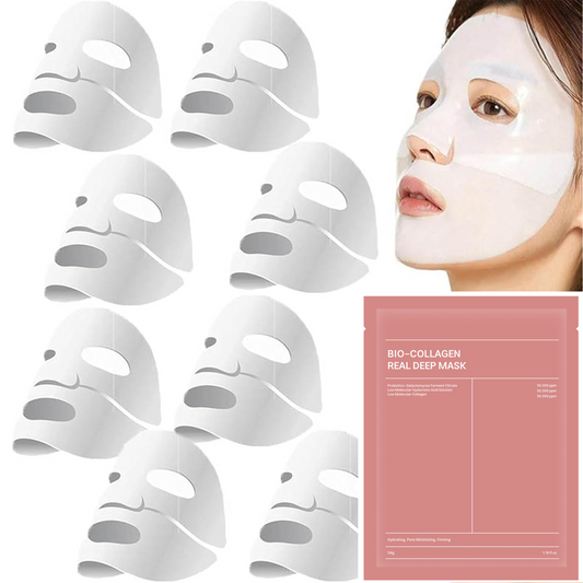 8 PCS Bio-Collagen Masks, Real Deep Biodance Collagen Overnight Mask (8 PCS)