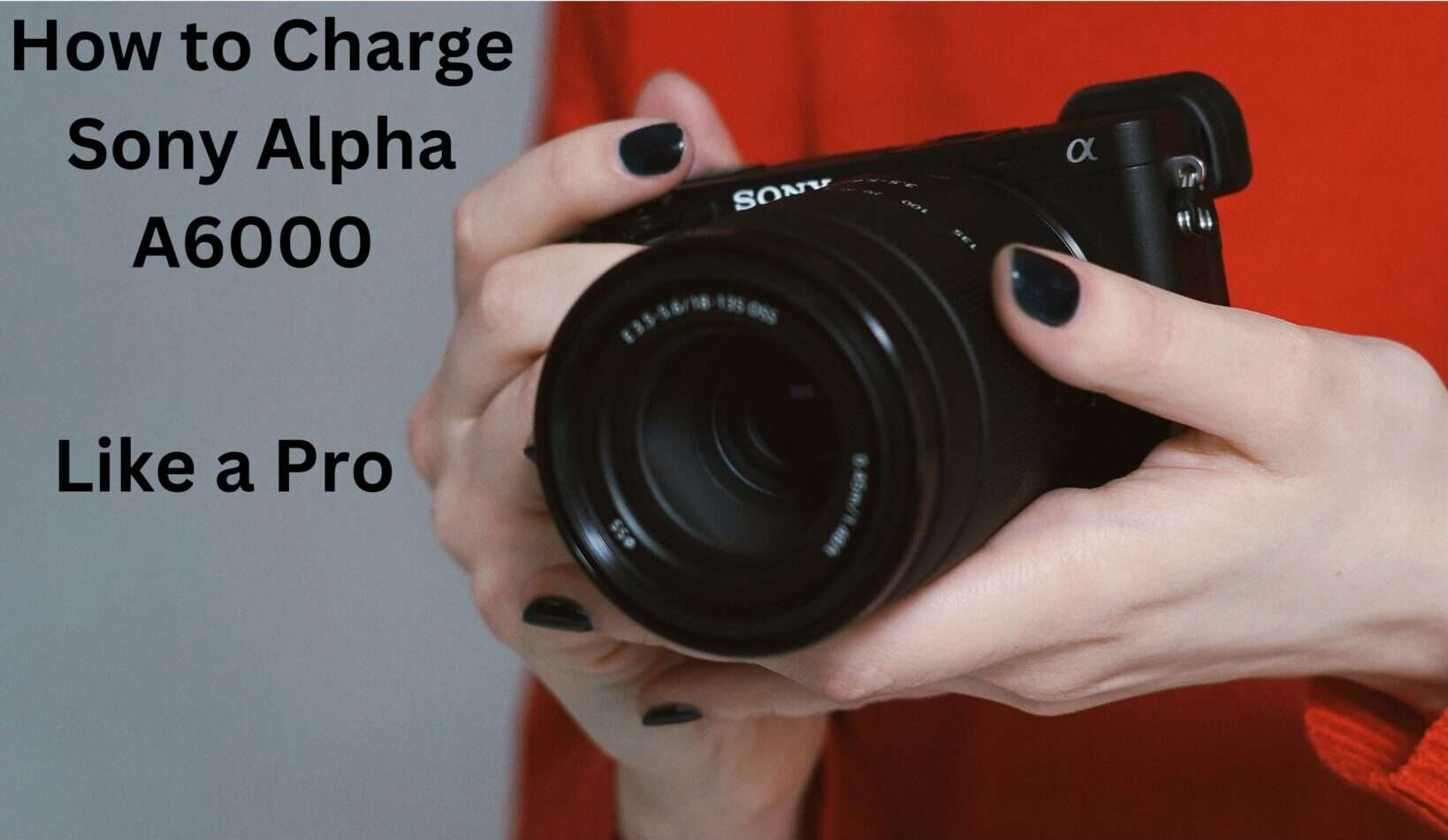 How to Charge Sony Alpha A6000